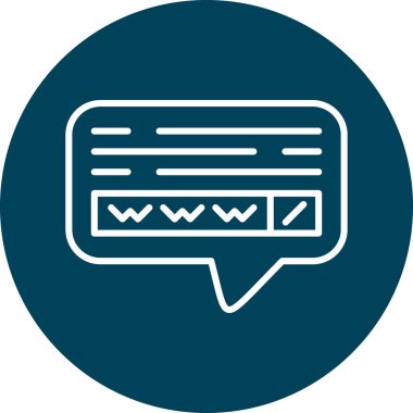 Konuş. Web simgesi basit illüstrasyon