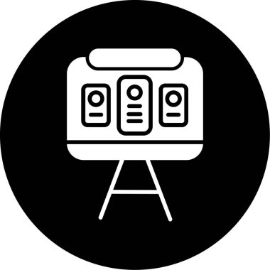 video kamera simgesi, vektör illüstrasyonu