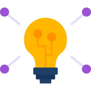 Bir fikrim var. Web simgesi basit illüstrasyon