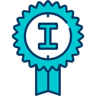 Rozet. Web simgesi basit tasarım