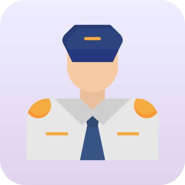 polis simgesi vektör illüstrasyonu