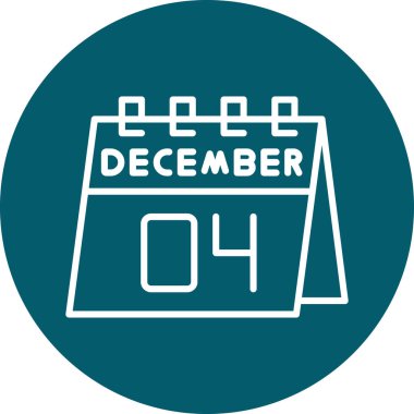 Tek bir modern takvim simgesinin vektör illüstrasyonu