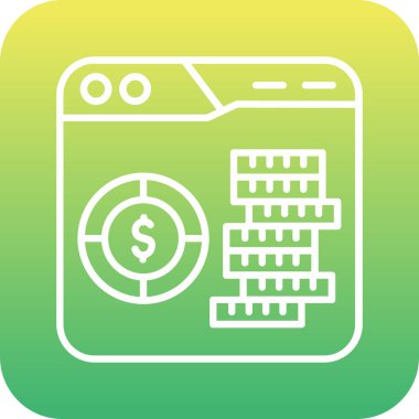 vektör para simgesi illüstrasyonu