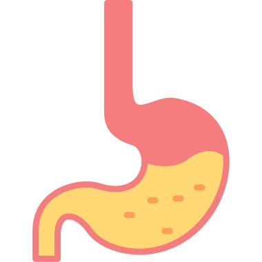 mide ikonu vektör illüstrasyonu