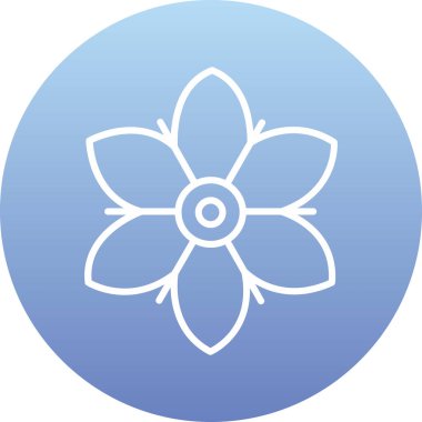 çiçek vektör simgesi modern basit illüstrasyon