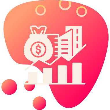 iş büyümesi simgesi düz stil