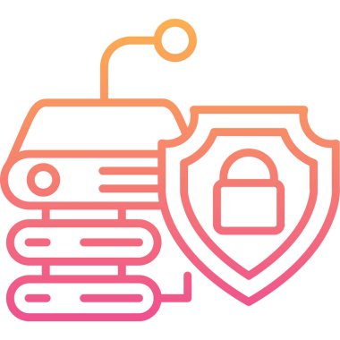 Kilit. Web simgesi basit illüstrasyon