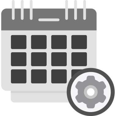 Takvim vektör simgesi. Basit illüstrasyon tasarımı