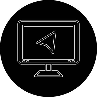 Bilgisayar ekranı. Basit tasarım