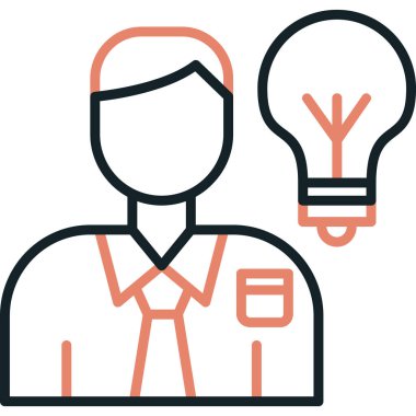 iş liderliği simgesi ana hatlarıyla