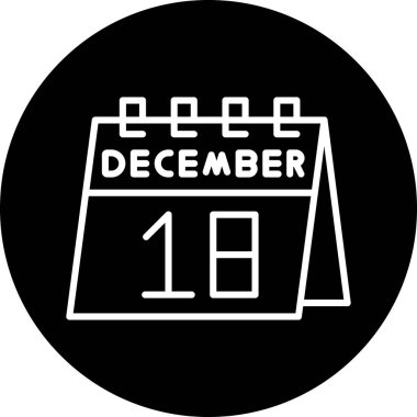 Takvim simgesi vektör illüstrasyonu