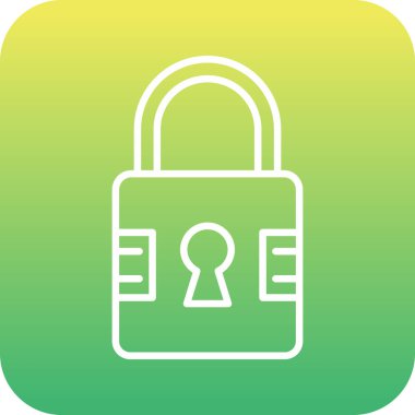 vektör asma kilit simgesi