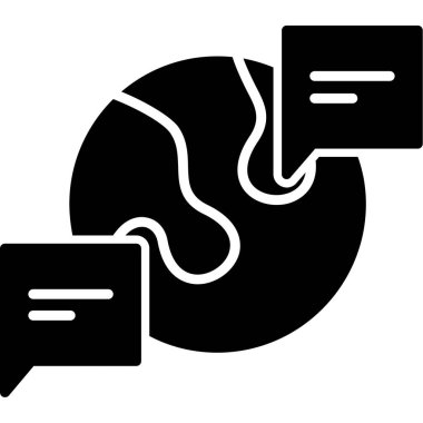 konuşma kabarcığı vektör çizimi