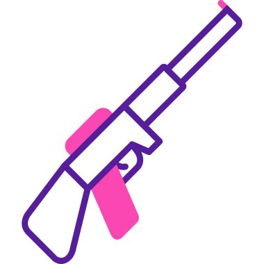 Tabanca. Web simgesi basit illüstrasyon