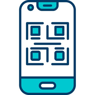 cep telefonu simgesi. Web için telefon vektör simgelerinin özet çizimi