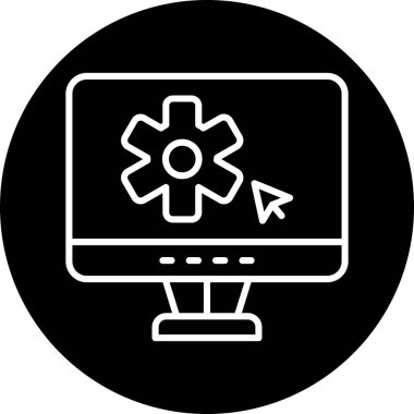 seo modern simgesinin vektör illüstrasyonu