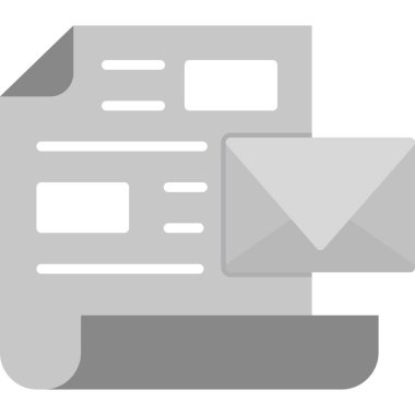 e-posta mektup simgesi katı biçimli