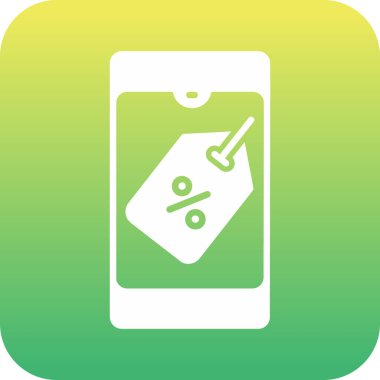 Soyut arkaplan grubunda etiket indirimi simgesi izole edildi