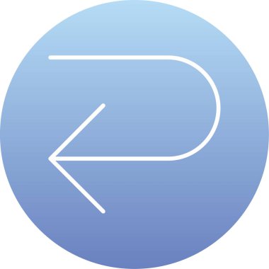 Mavi ve siyah simgenin vektör illüstrasyonu