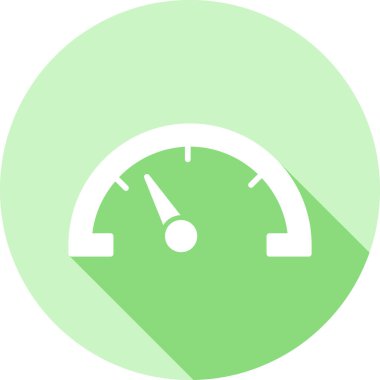 Hız Testi vektör simgesi. Basit tasarım