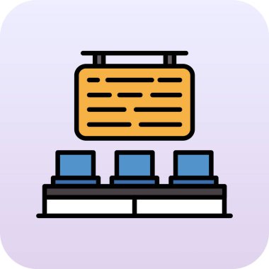 Yazıcı. Web simgesi basit illüstrasyon