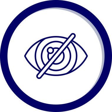 Göz simgesinin vektör illüstrasyonu