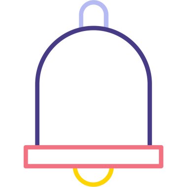 Zil. Web simgesi basit illüstrasyon