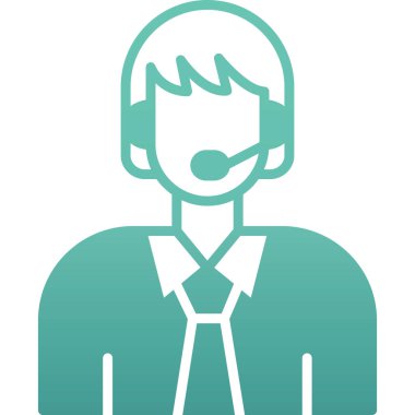 Müşteri Servisi simgesini. Vektör çizim