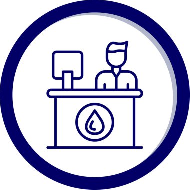 Su musluğunun vektör illüstrasyonu