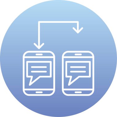 Mesaj sohbeti. Basit resimleme