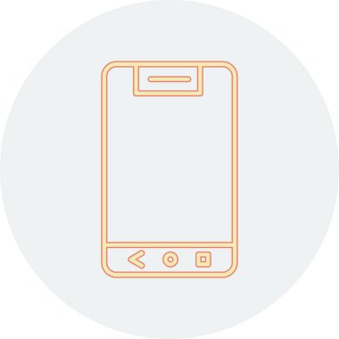 Telefon simgesi vektör illüstrasyonu