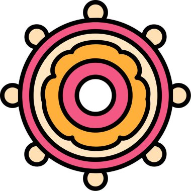 Güneş ikonu. özet vektör illüstrasyon güneşi