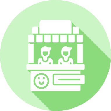 Bir fabrika simgesinin vektör illüstrasyonu