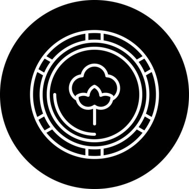 Ağaç simgesinin vektör illüstrasyonu