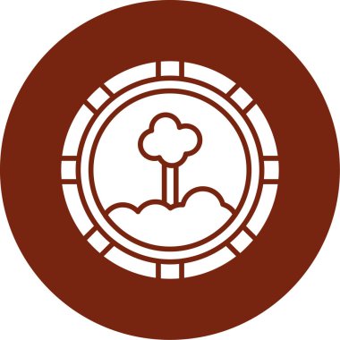 ağaç simgesi vektör illüstrasyonu