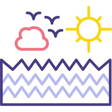 hava simgesi vektör illüstrasyonu