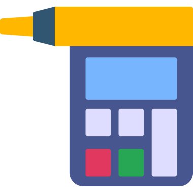 Hesap makinesi. Web simgesi basit illüstrasyon