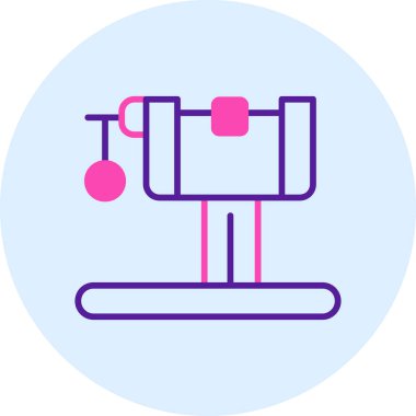 Koşu bandı. Web simgesi vektör illüstrasyonu