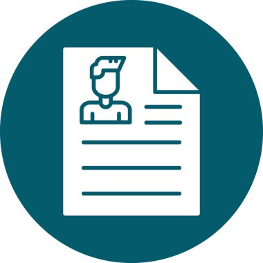 Belge. Web simgesi basit illüstrasyon