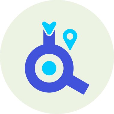 konum haritası gezinme simgesi düz biçimli