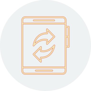 cep telefonu ikonu vektör illüstrasyonu