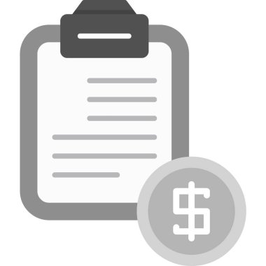 kağıt para simgesi vektör illüstrasyonu