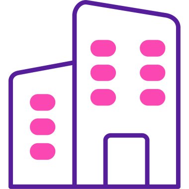 Bina. Web simgesi basit tasarım