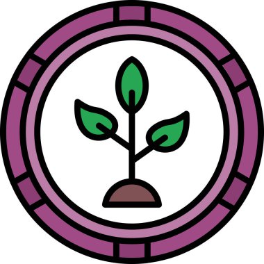 bitki ağ simgesi, basit