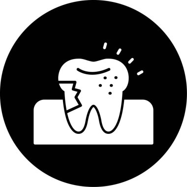 Diş. Web simgesi basit illüstrasyon