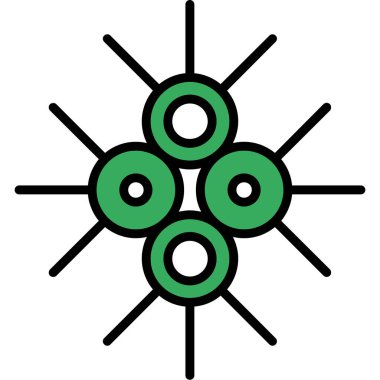 Eşsiz kar tanesi ikonu vektör kabartması