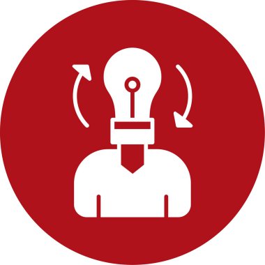 Fikir simgesi vektör illüstrasyonu