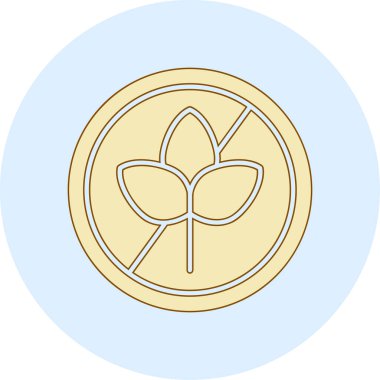 Bir çiçek simgesinin vektör illüstrasyonu