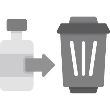 Moda biçimi izole edilmiş arkaplanda çöp kutusu simgesi