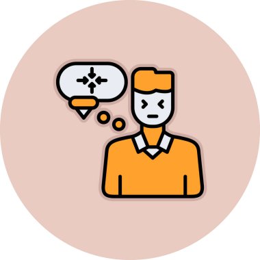 İnsan simgesinin vektör illüstrasyonu